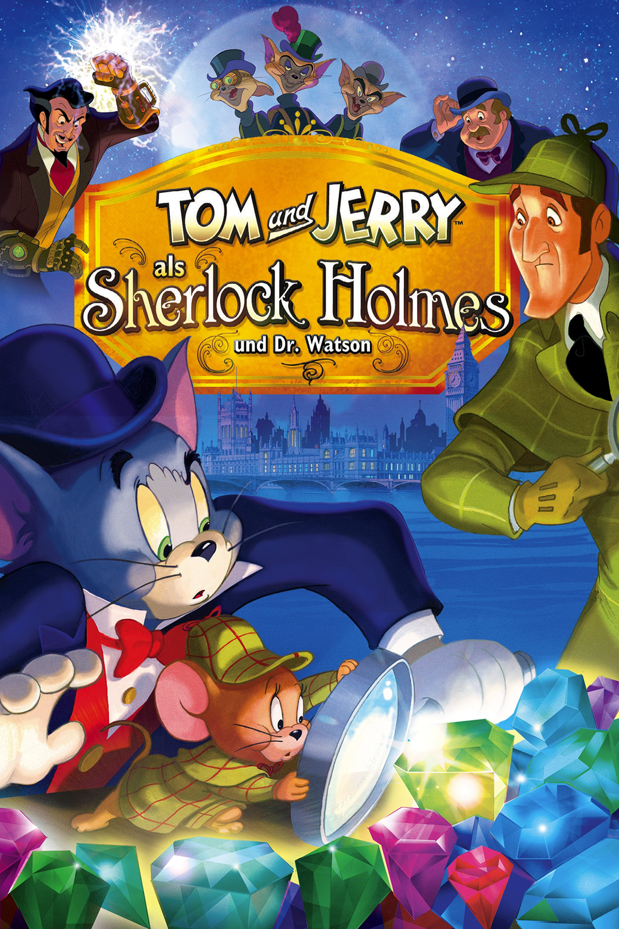 Tom und Jerry als Sherlock Holmes und Dr. Watson 